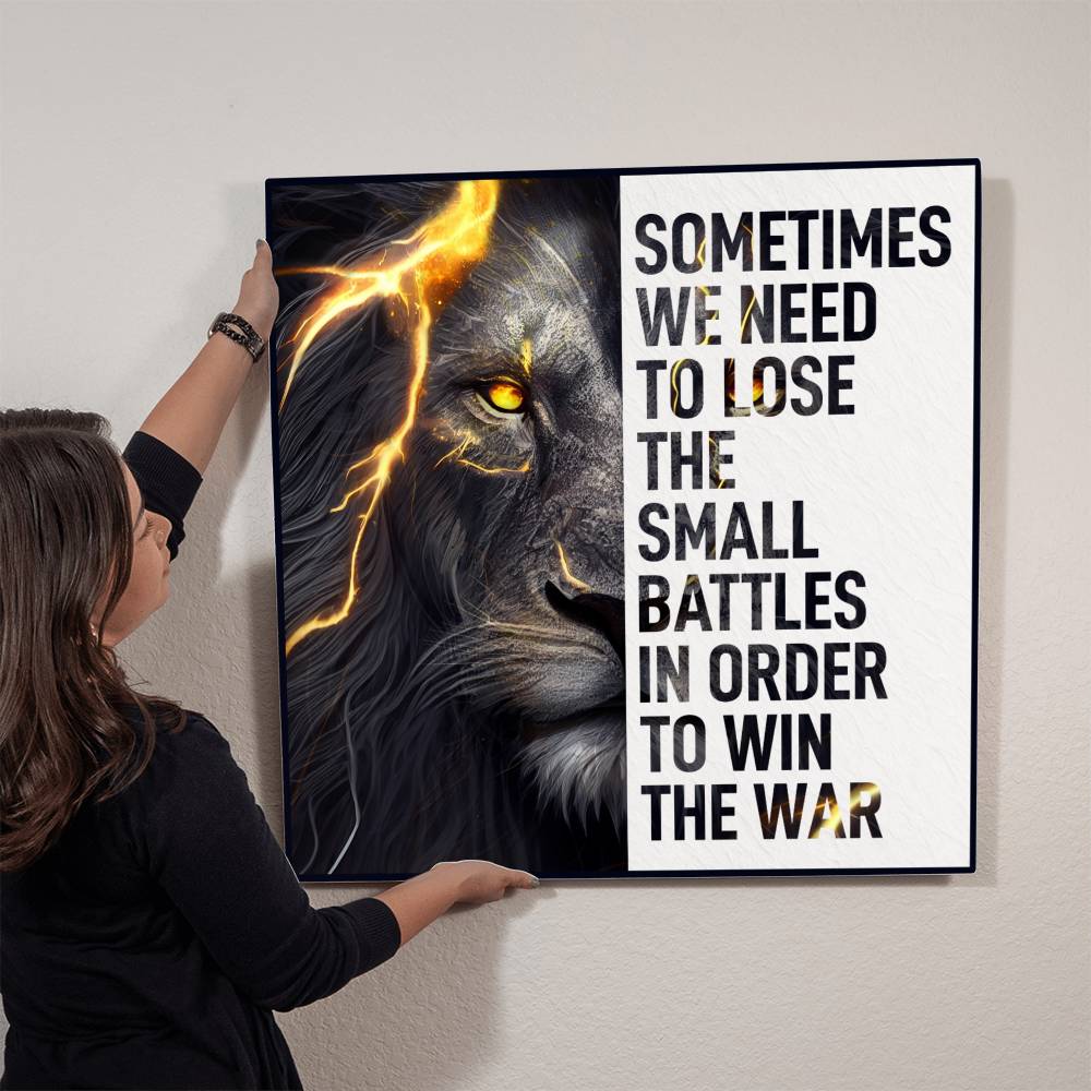 Samll Battles Premium High Gloss Metal Print Personalized Aluminum Wall Art in Various Sizes-Express Your Love Gifts