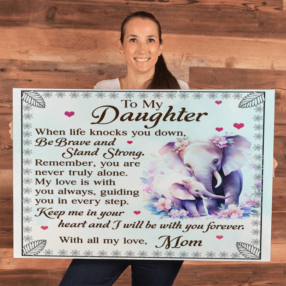 To My Daughter From Mom Be Brave and Stand Strong-Express Your Love Gifts