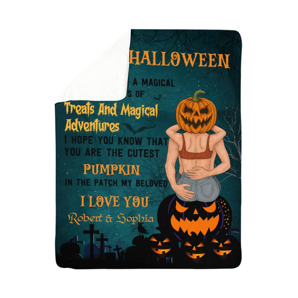 Personalized Sherpa Fleece BlanketTreats and Magical Adventure-Express Your Love Gifts
