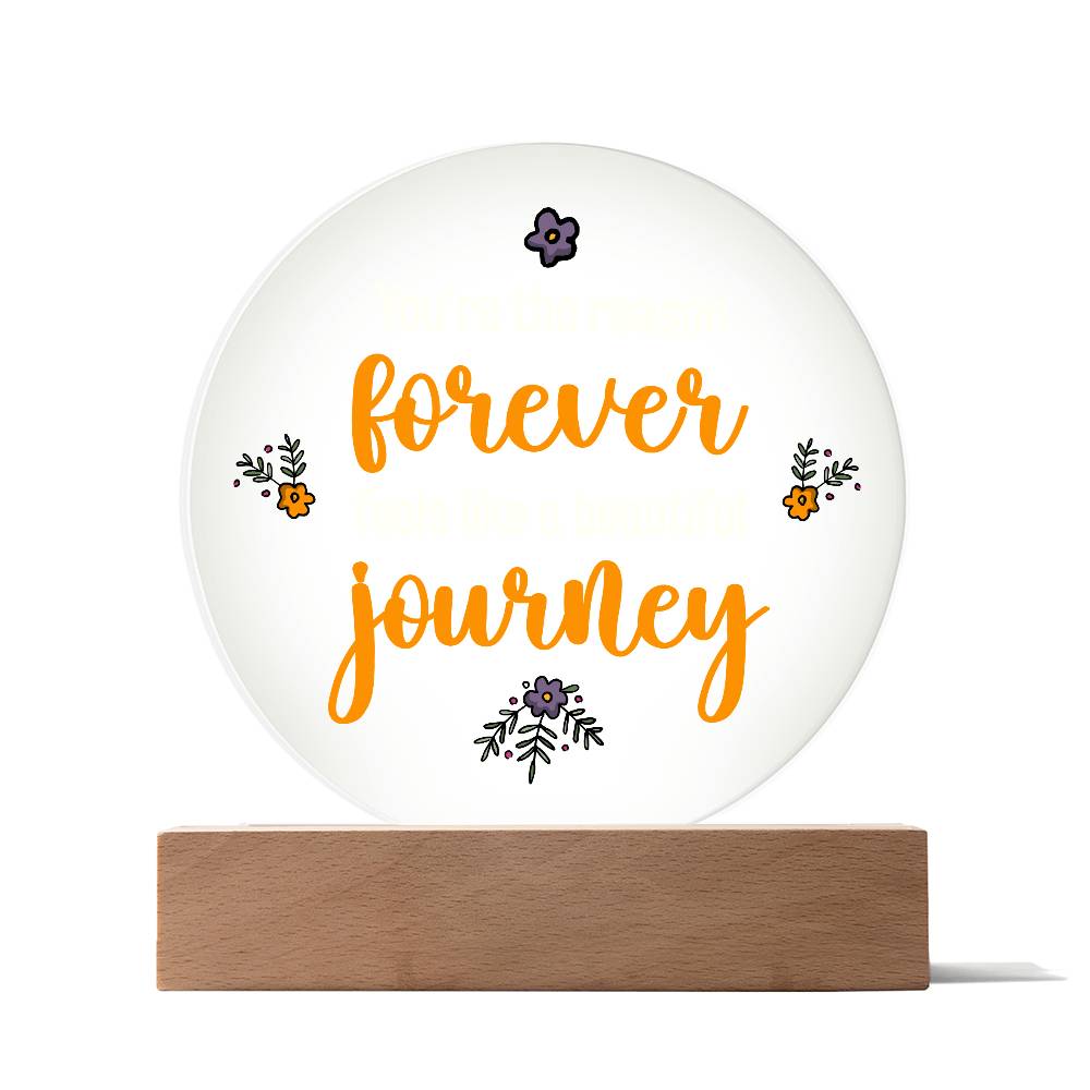 You're the Reason Printed Circle Acrylic Plaque-Express Your Love Gifts