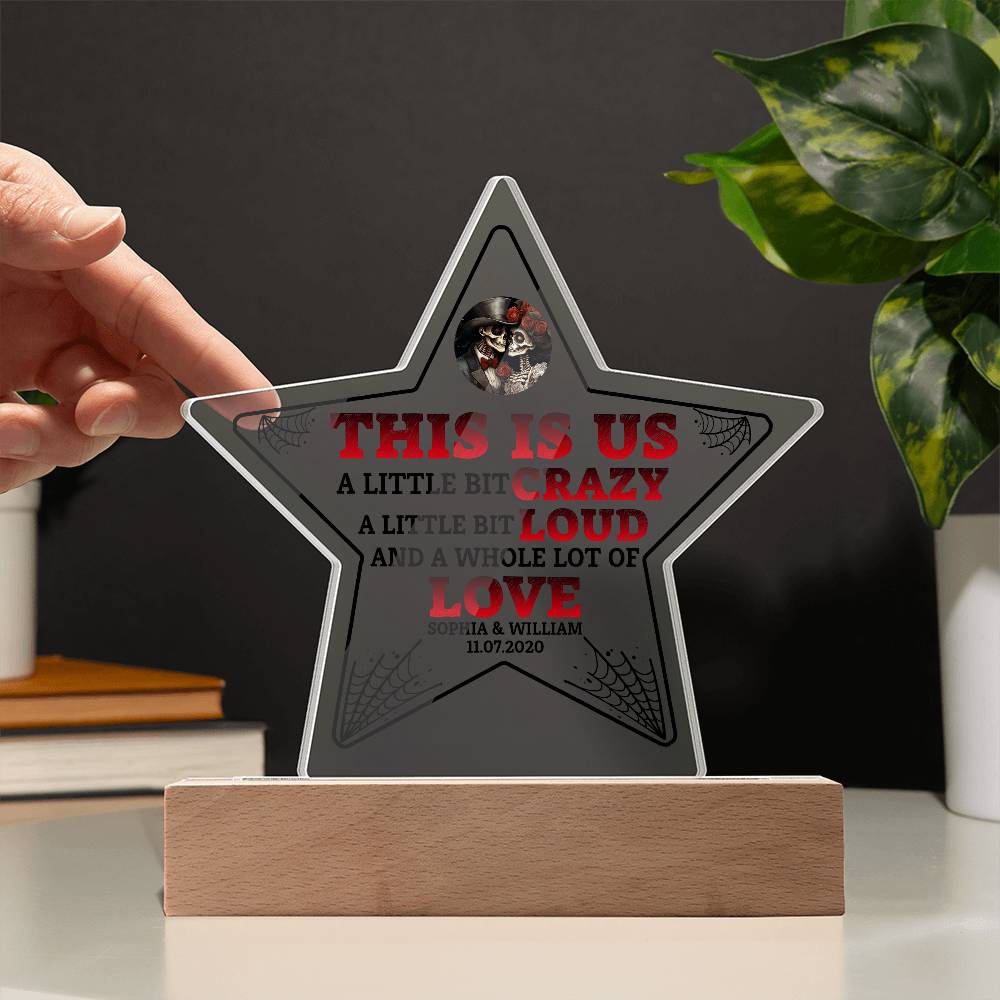 This is Us Printed Star Acrylic Plaque-Express Your Love Gifts