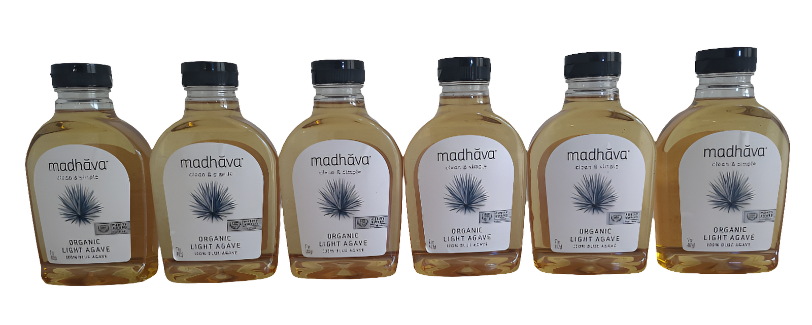 Madhava Organic Agave Nectar Golden Light, 17 Oz (Pack of 6) – Naturally Sweet, Low Glycemic Index, Non-GMO-Express Your Love Gifts