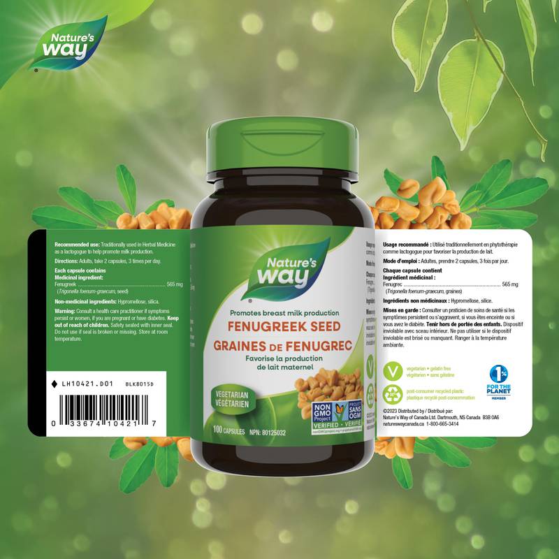 Nature’s Way Fenugreek Seed – 180 Capsules (Pack of 2)-Express Your Love Gifts