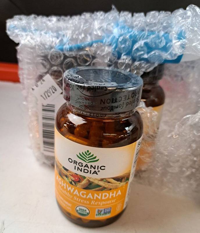 Organic India Ashwagandha Capsules, 90ct Stress, Energy & Sleep Support Vegan, Gluten-Free-Express Your Love Gifts