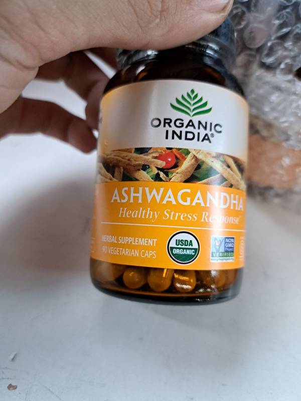 Organic India Ashwagandha Capsules, 90ct Stress, Energy & Sleep Support Vegan, Gluten-Free-Express Your Love Gifts