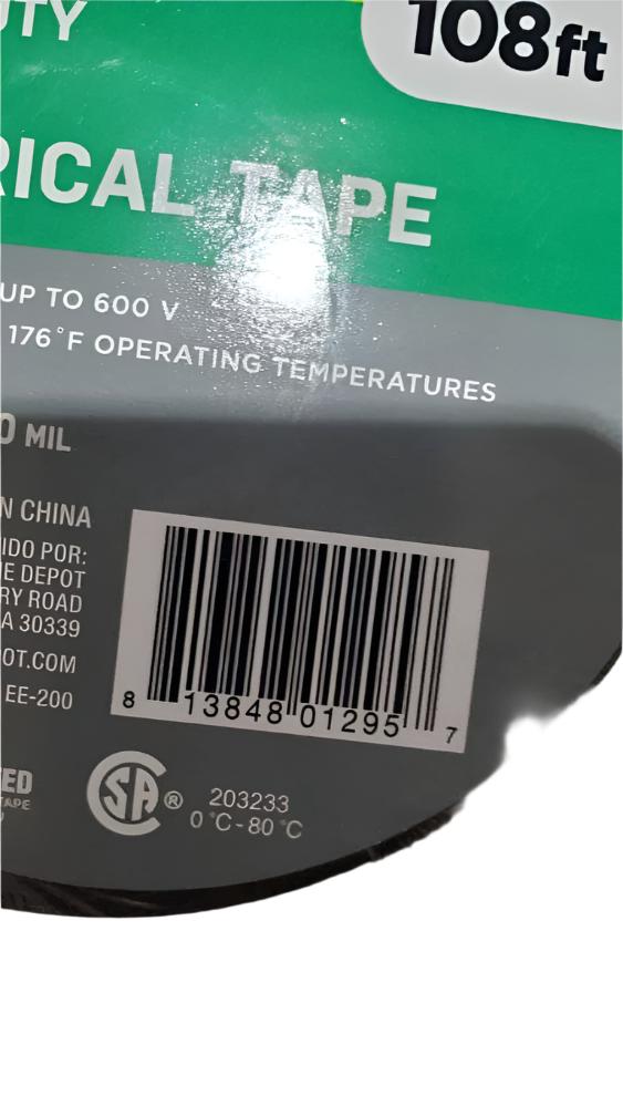 1.5" x 108' Heavy Duty Electrical Tape, 4-Pack – Black, Flame Retardant-Express Your Love Gifts