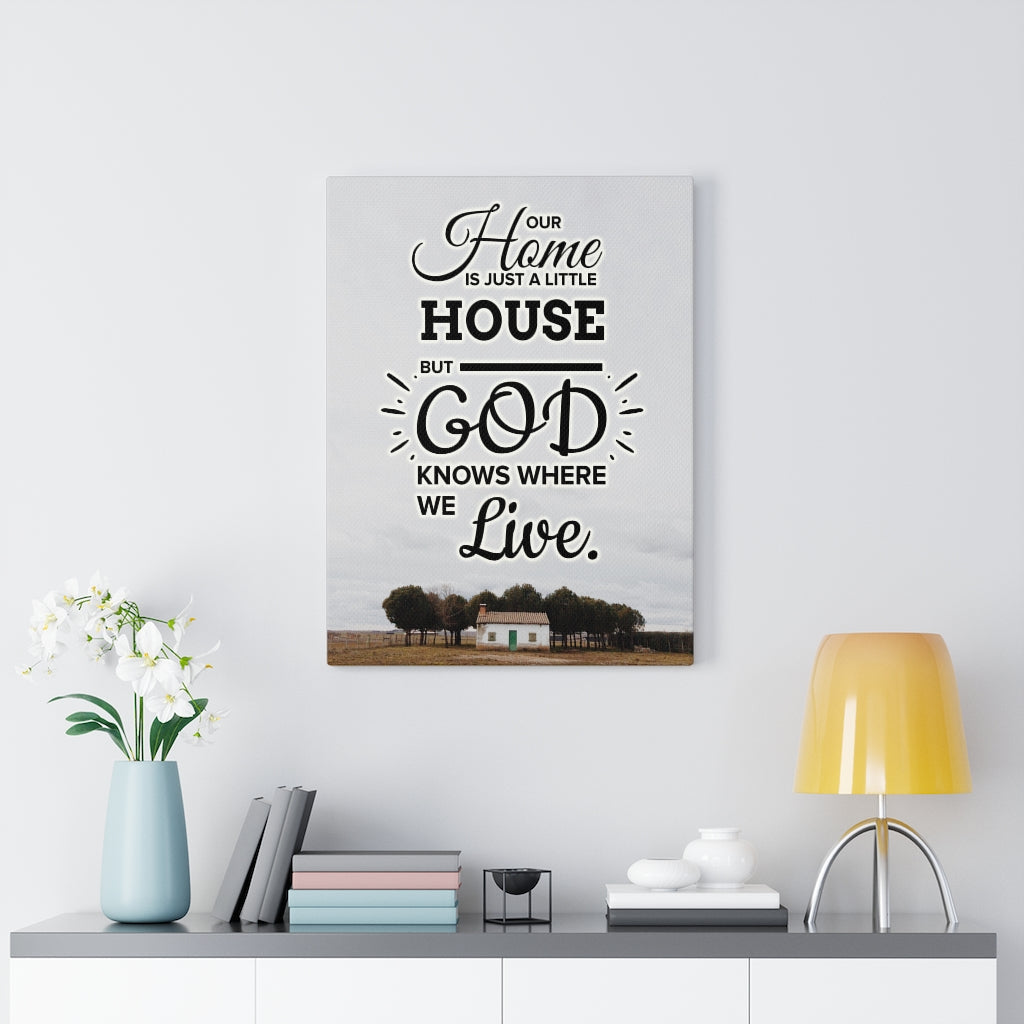 Our Home is Just A Little House Verse Home DecorInspiring Wall Art Housewarming Gift - Express Your Love Gifts