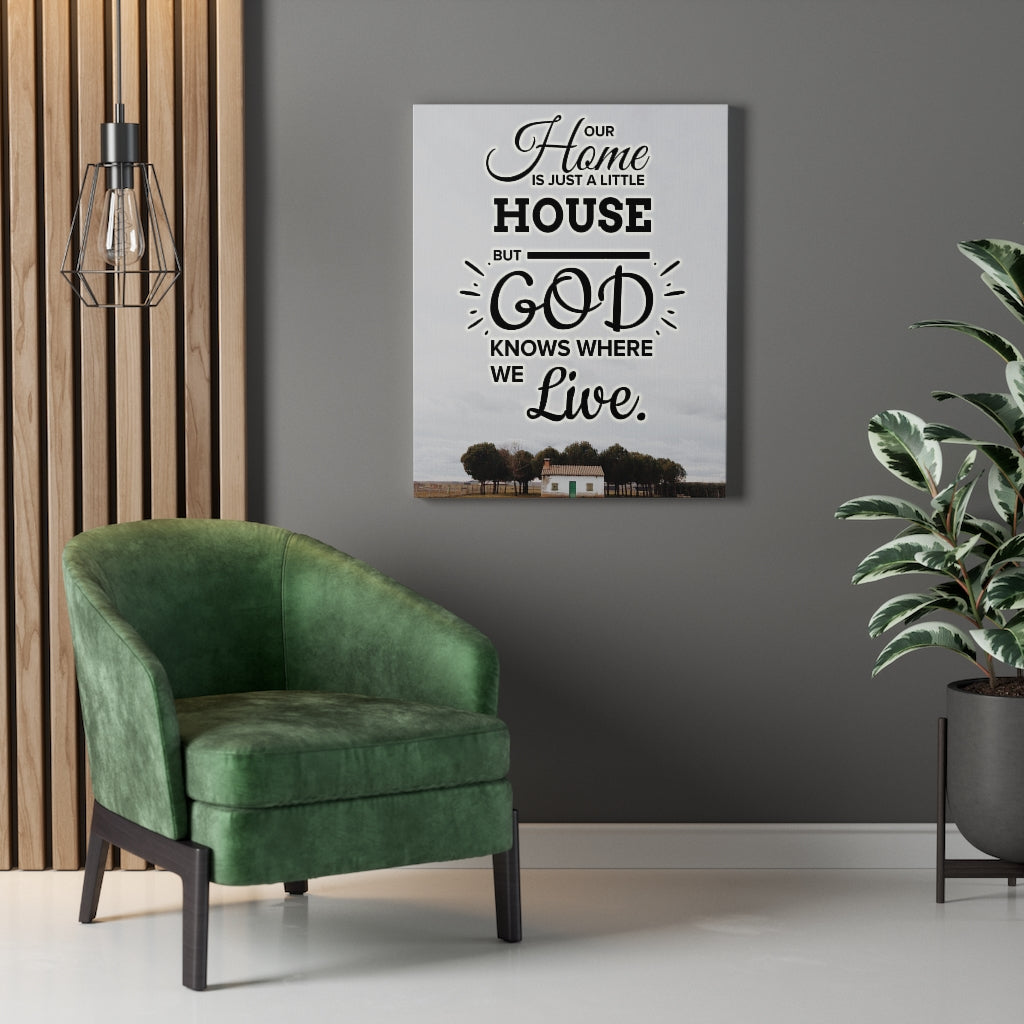 Our Home is Just A Little House Verse Home DecorInspiring Wall Art Housewarming Gift - Express Your Love Gifts