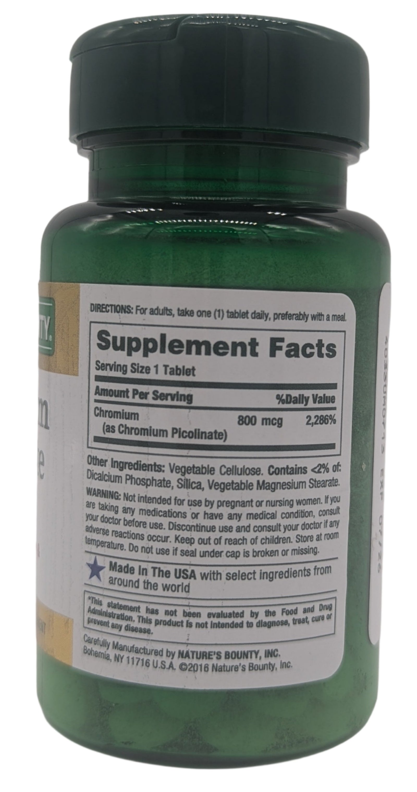 Nature's Bounty Mega Chromium Picolinate 800 mcg Tablets, 50 Count, 2-Pack-Express Your Love Gifts