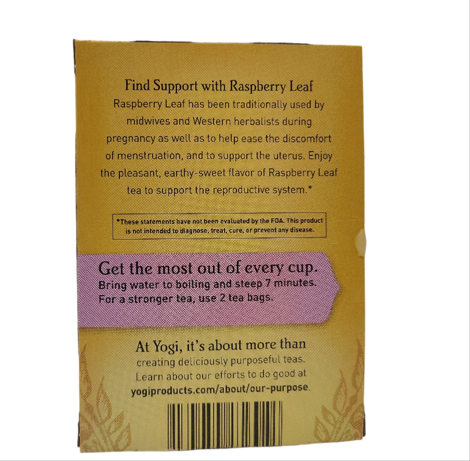 Yogi Woman's Raspberry Leaf Tea, 16 Caffeine-Free Tea Bags – Pack of 6 – Organic Herbal Support for Women, BB 04/2026-Express Your Love Gifts