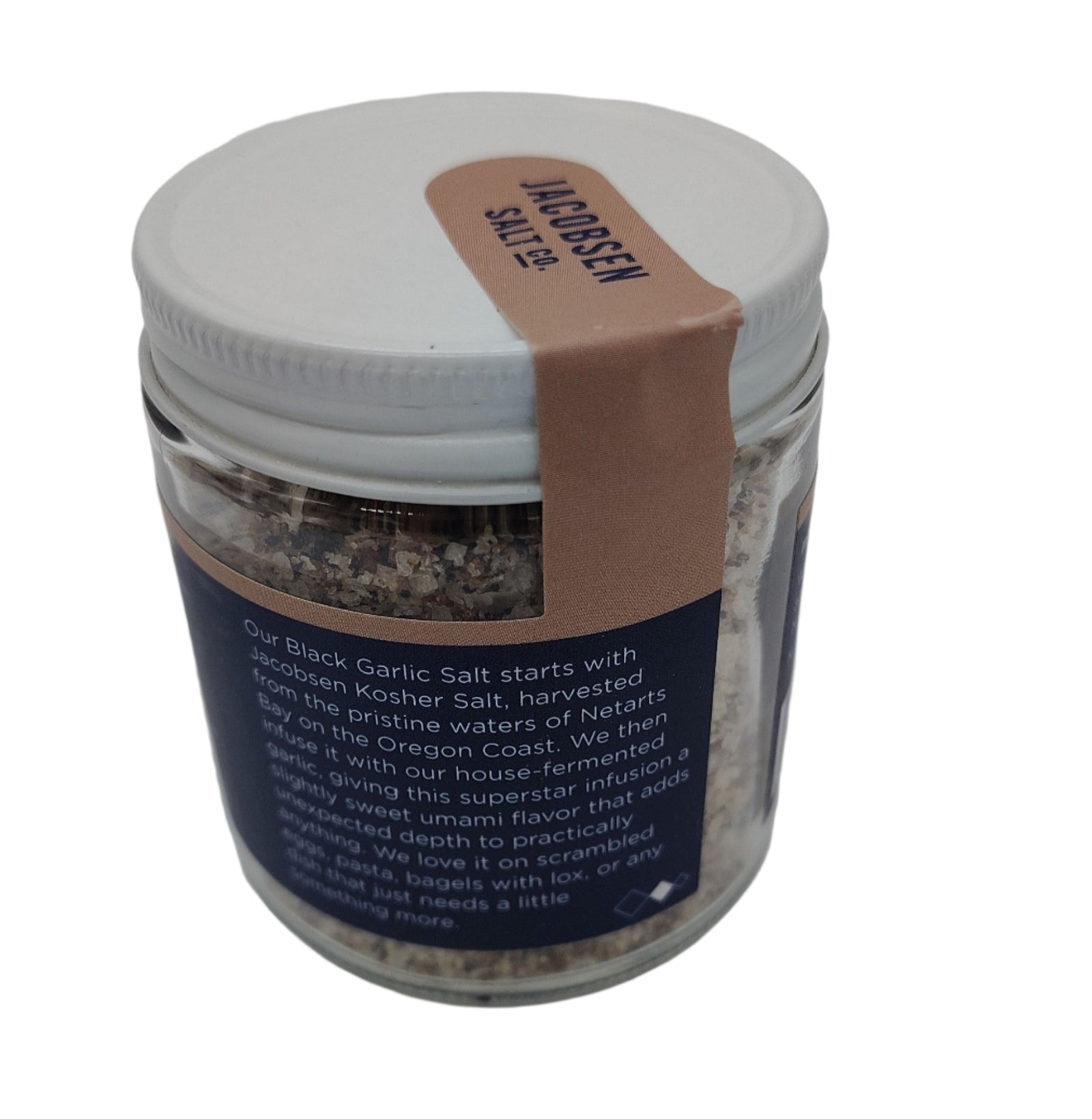 Jacobsen Salt Co. Black Garlic Infused Kosher Salt, 2.5 oz, Hand-Harvested from Oregon-Express Your Love Gifts