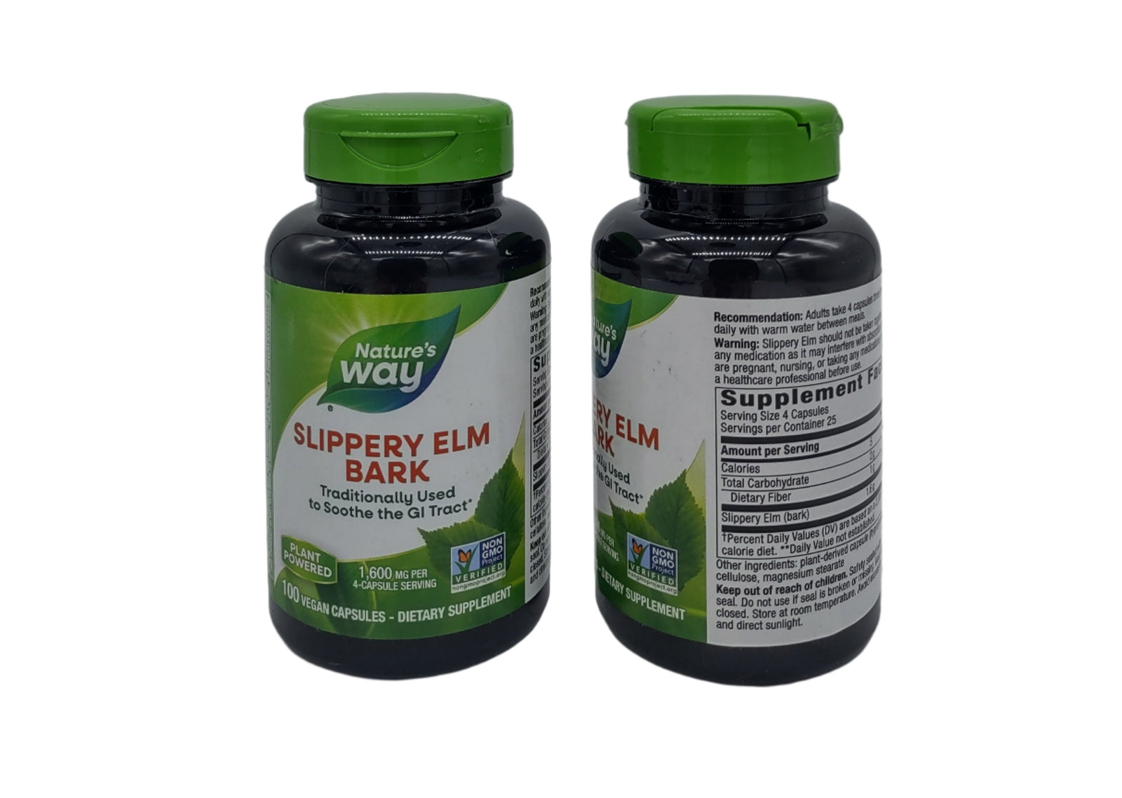 Nature’s Way Slippery Elm Bark Capsules, 400 mg, 100 Count (Pack of 2)-Express Your Love Gifts