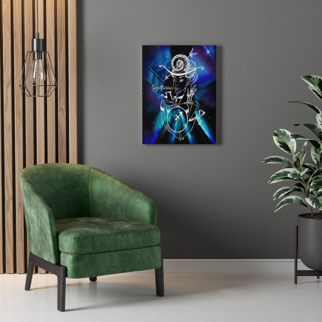Sagittarius Zodiac Horoscope Sign Constellation Canvas Print Astrology Home Decor Ready to Hang Artwork - Express Your Love Gifts
