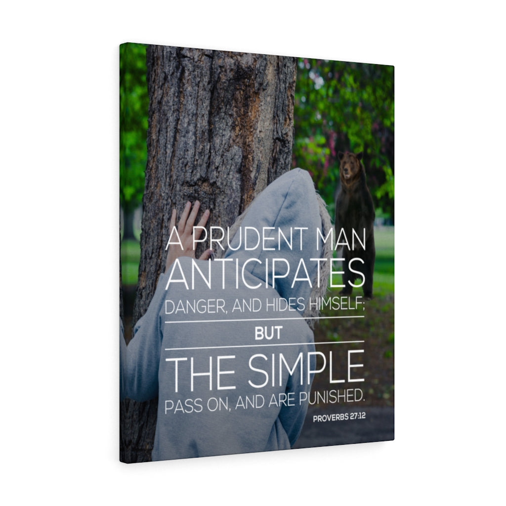Scripture Walls A Prudent Man Proverbs 27:12 Christian Wall Art Bible Verse Print Ready to Hang - Express Your Love Gifts
