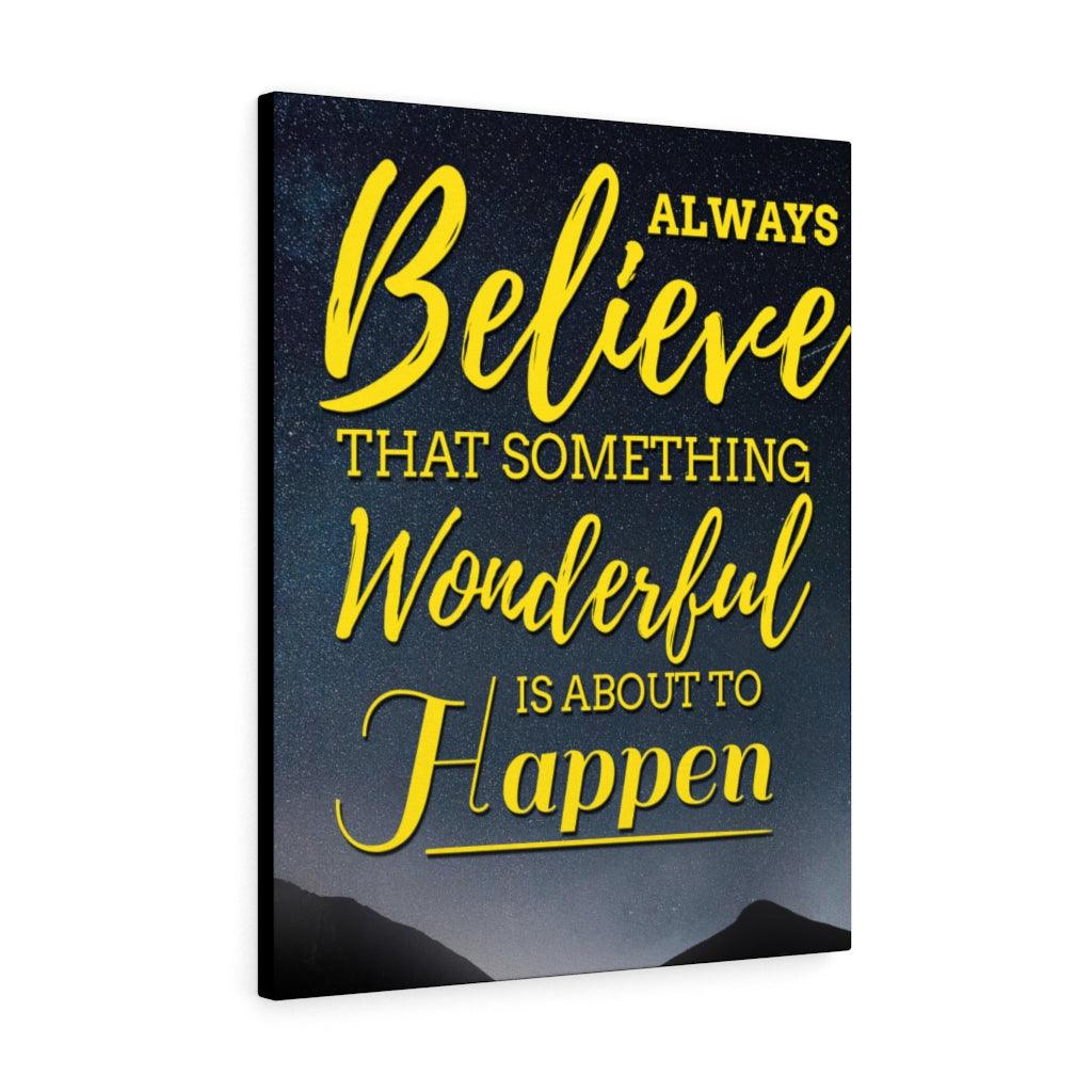 Always Believe Motivational Verse Inspiring Wall Art Inspirational Wall Decor for Home Office Gym Inspiring Success Quote Print Ready to Hang - Express Your Love Gifts