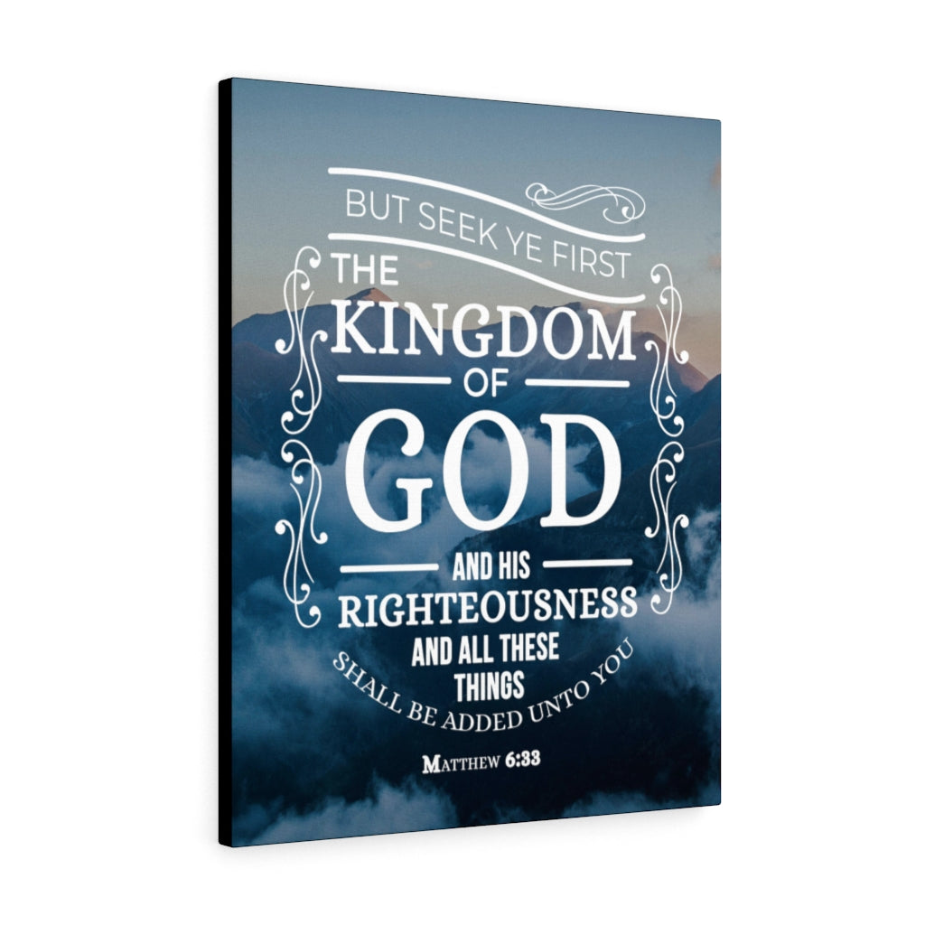 Scripture Walls The Kingdom of God Matthew 6:33 Christian Wall Art Bible Verse Print Ready to Hang - Express Your Love Gifts