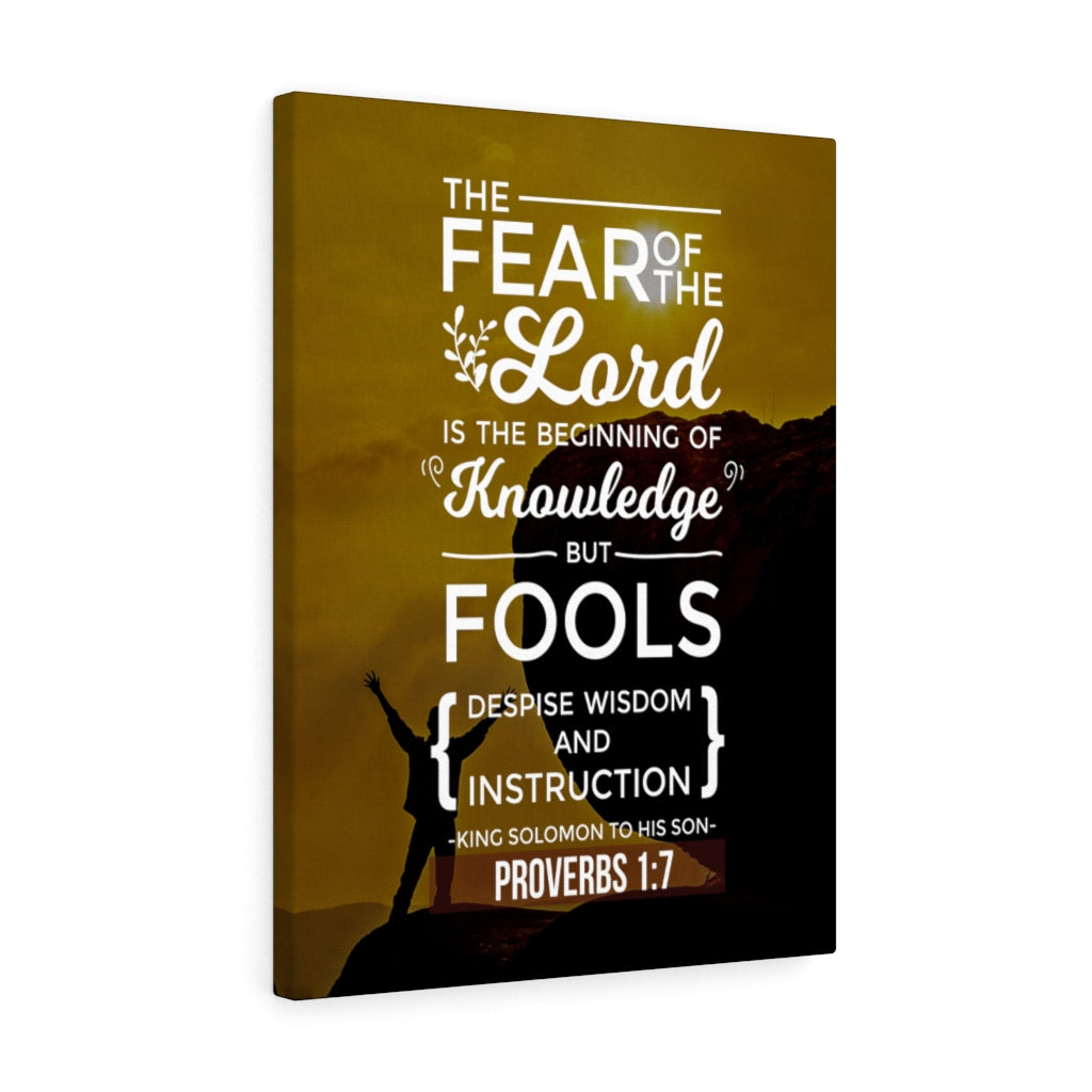Scripture Walls Beginning of Knowledge Proverbs 1:7 Christian Wall Art Bible Verse Print Ready to Hang - Express Your Love Gifts