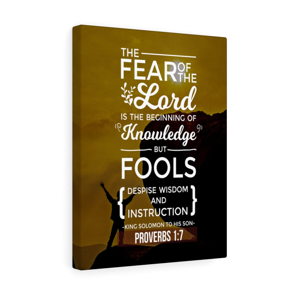 Scripture Walls Beginning of Knowledge Proverbs 1:7 Christian Wall Art Bible Verse Print Ready to Hang - Express Your Love Gifts