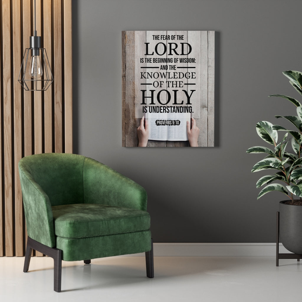 Scripture Walls Beginning of Wisdom Proverbs 9:10 KJV Christian Wall Art Bible Verse Print Ready to Hang - Express Your Love Gifts