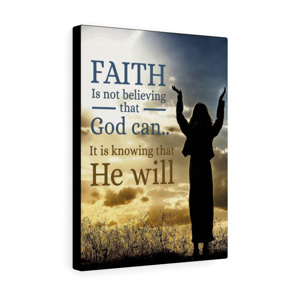 Faith Christian Wall Art Bible Verse Print Ready to Hang - Express Your Love Gifts