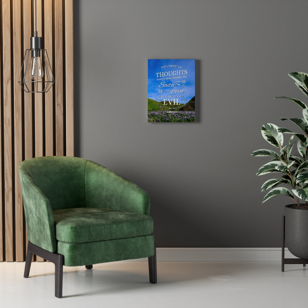 Scripture Walls Thoughts of Peace Jeremiah 29:11 Christian Wall Art Bible Verse Print Ready to Hang - Express Your Love Gifts