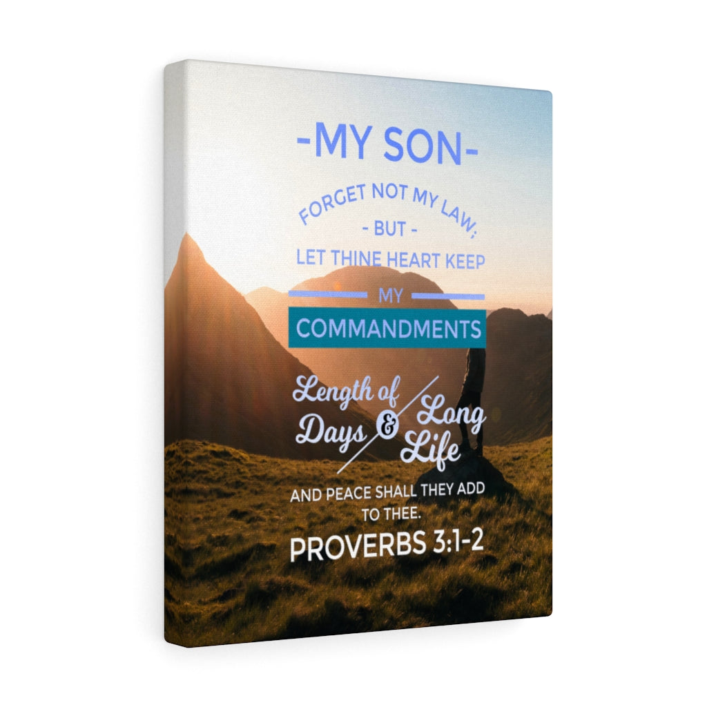 Scripture Walls Forget Not My Law Proverbs 3:12 Christian Wall Art Bible Verse Print Ready to Hang - Express Your Love Gifts