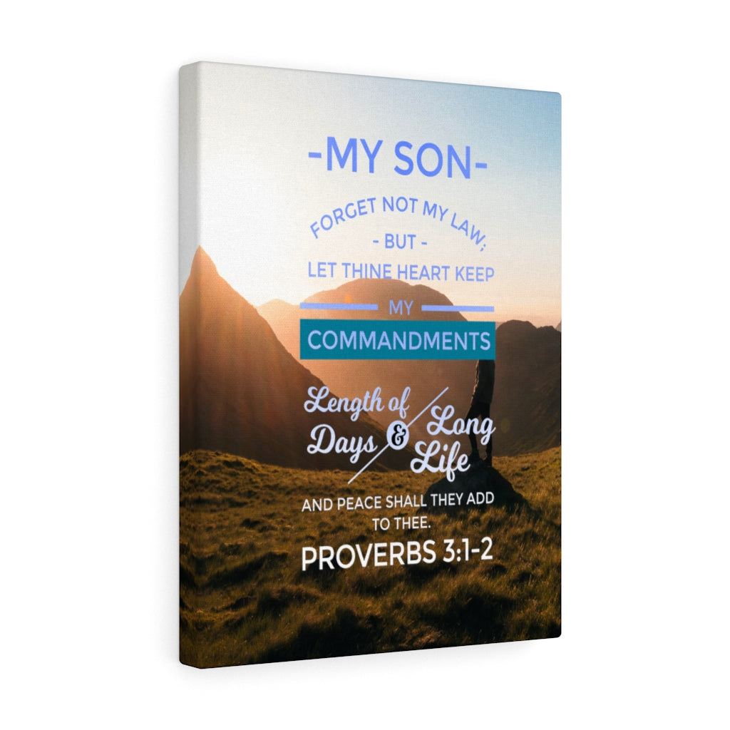 Scripture Walls Forget Not My Law Proverbs 3:12 Christian Wall Art Bible Verse Print Ready to Hang - Express Your Love Gifts