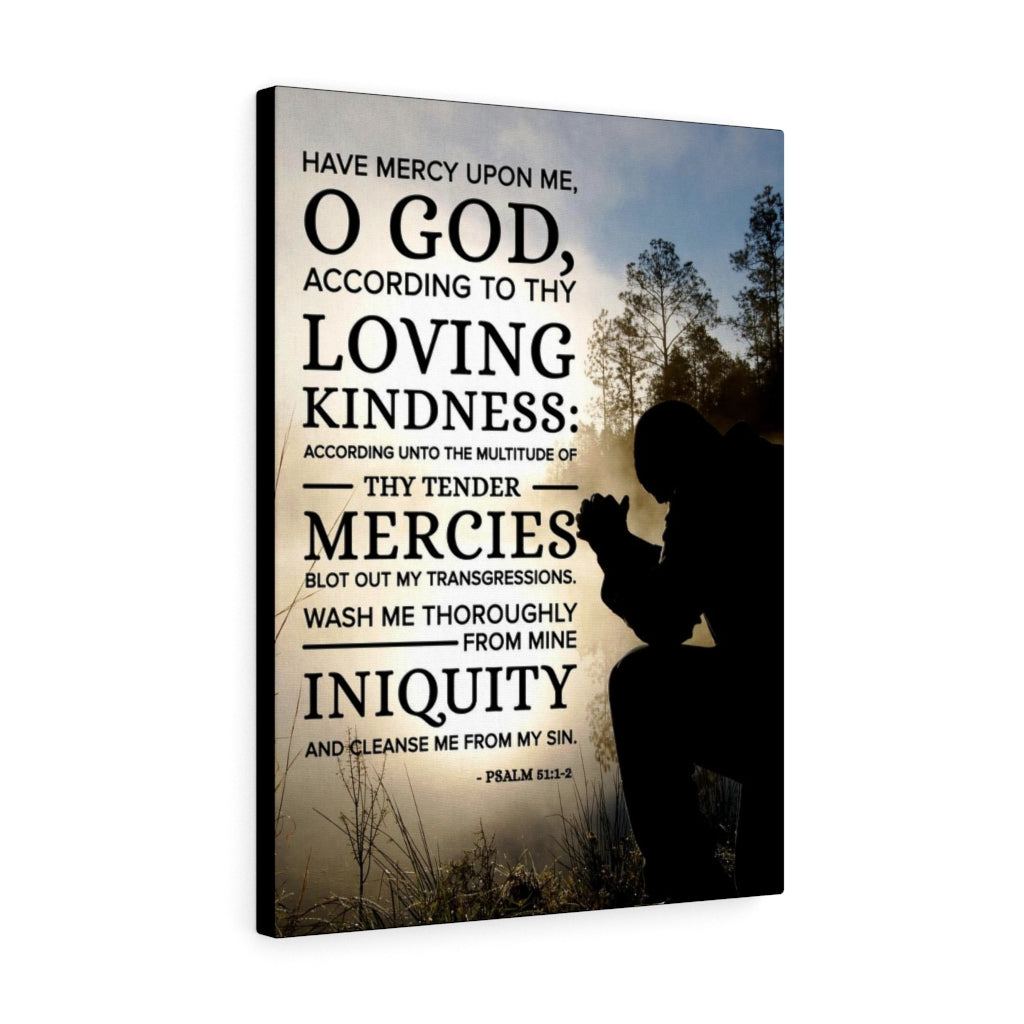 Scripture Walls Have Mercy Upon Me Psalm 51:12 Christian Wall Art Bible Verse Print Ready to Hang - Express Your Love Gifts