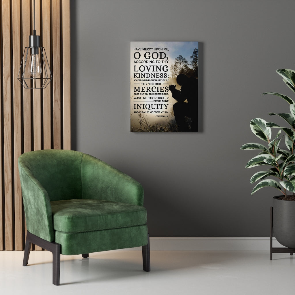 Scripture Walls Have Mercy Upon Me Psalm 51:12 Christian Wall Art Bible Verse Print Ready to Hang - Express Your Love Gifts