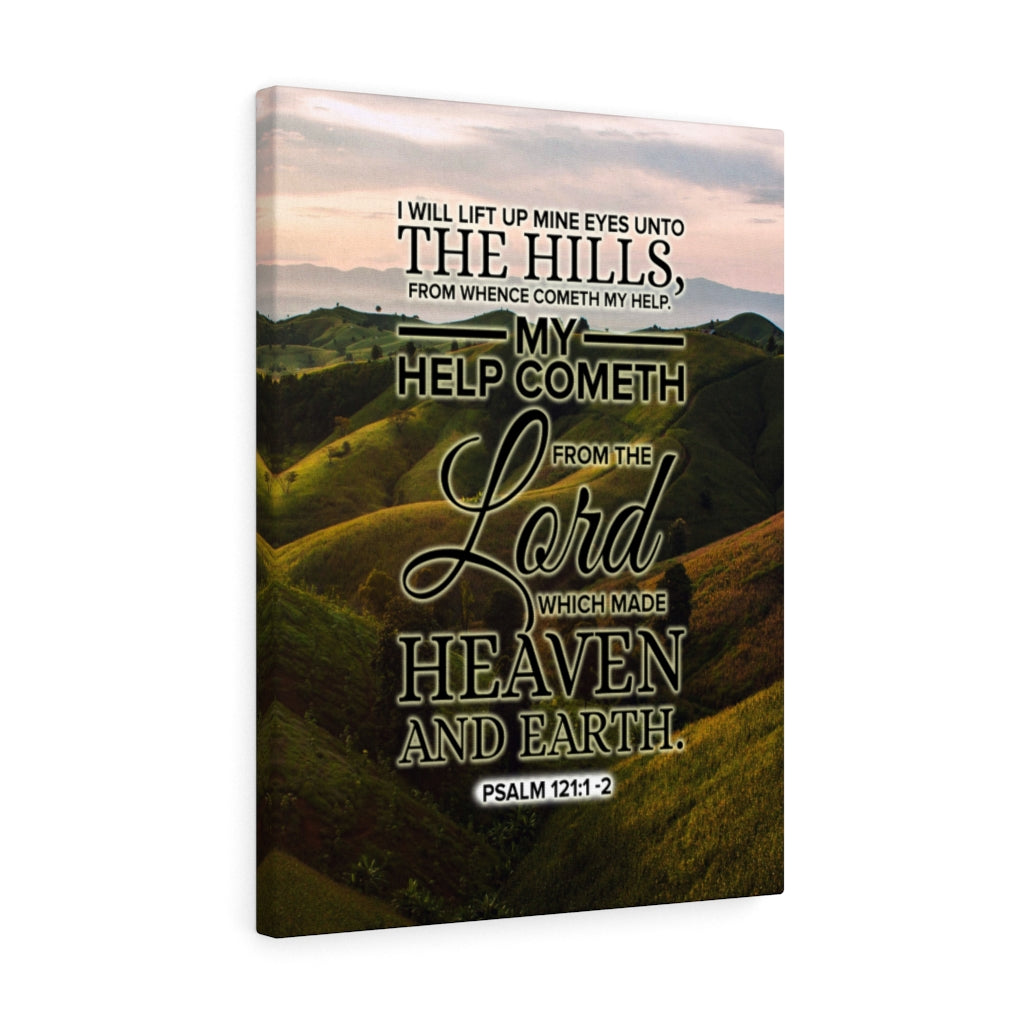 Scripture Walls Heaven and Earth Psalm 121:1-2 KJV Christian Wall Art Bible Verse Print Ready to Hang - Express Your Love Gifts