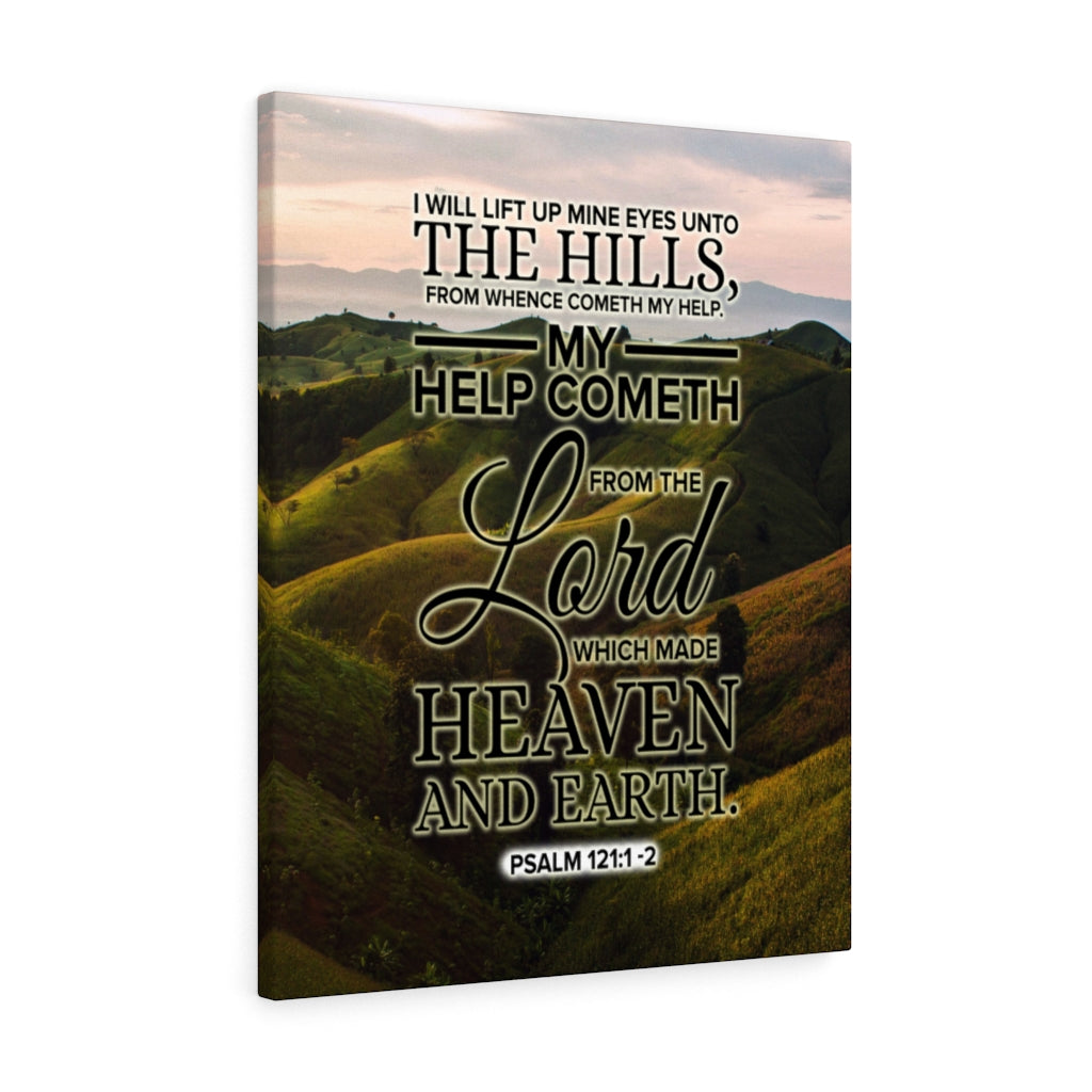 Scripture Walls Heaven and Earth Psalm 121:1-2 KJV Christian Wall Art Bible Verse Print Ready to Hang - Express Your Love Gifts
