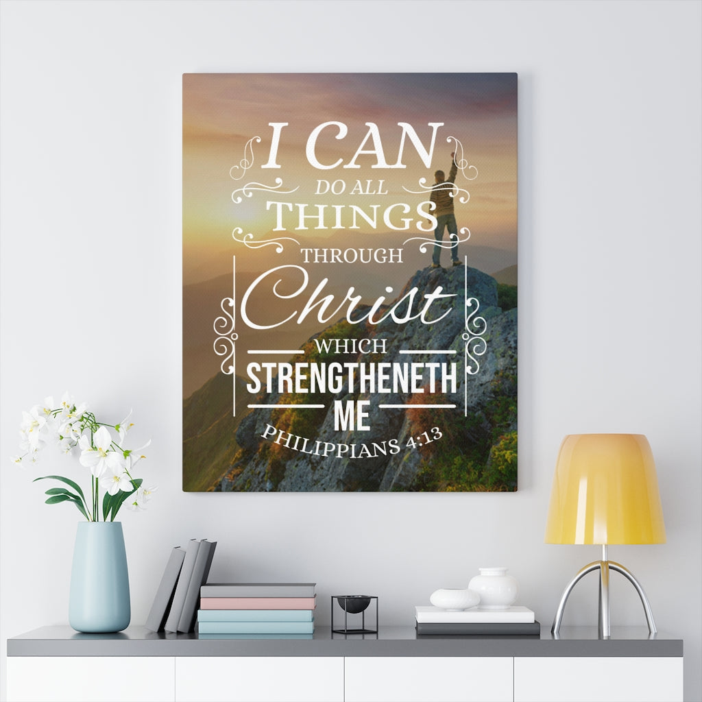 Scripture Walls I Can Do All Things Philippians 4:13 Christian Wall Art Bible Verse Print Ready to Hang - Express Your Love Gifts