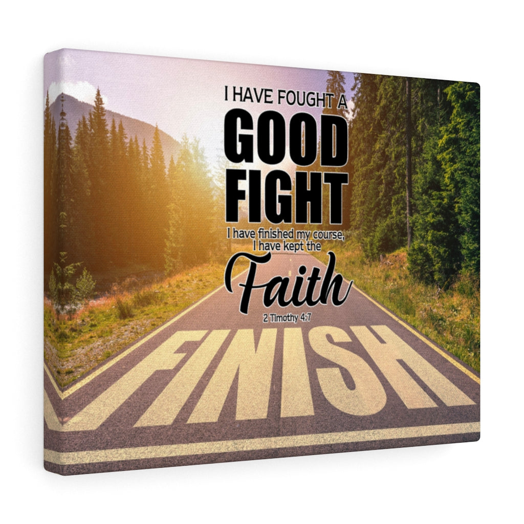 Scripture Walls I Have Fought the Good Fight 2 Timothy 4:7 Christian Wall Decor Scripture Artwork Ready to Hang - Express Your Love Gifts