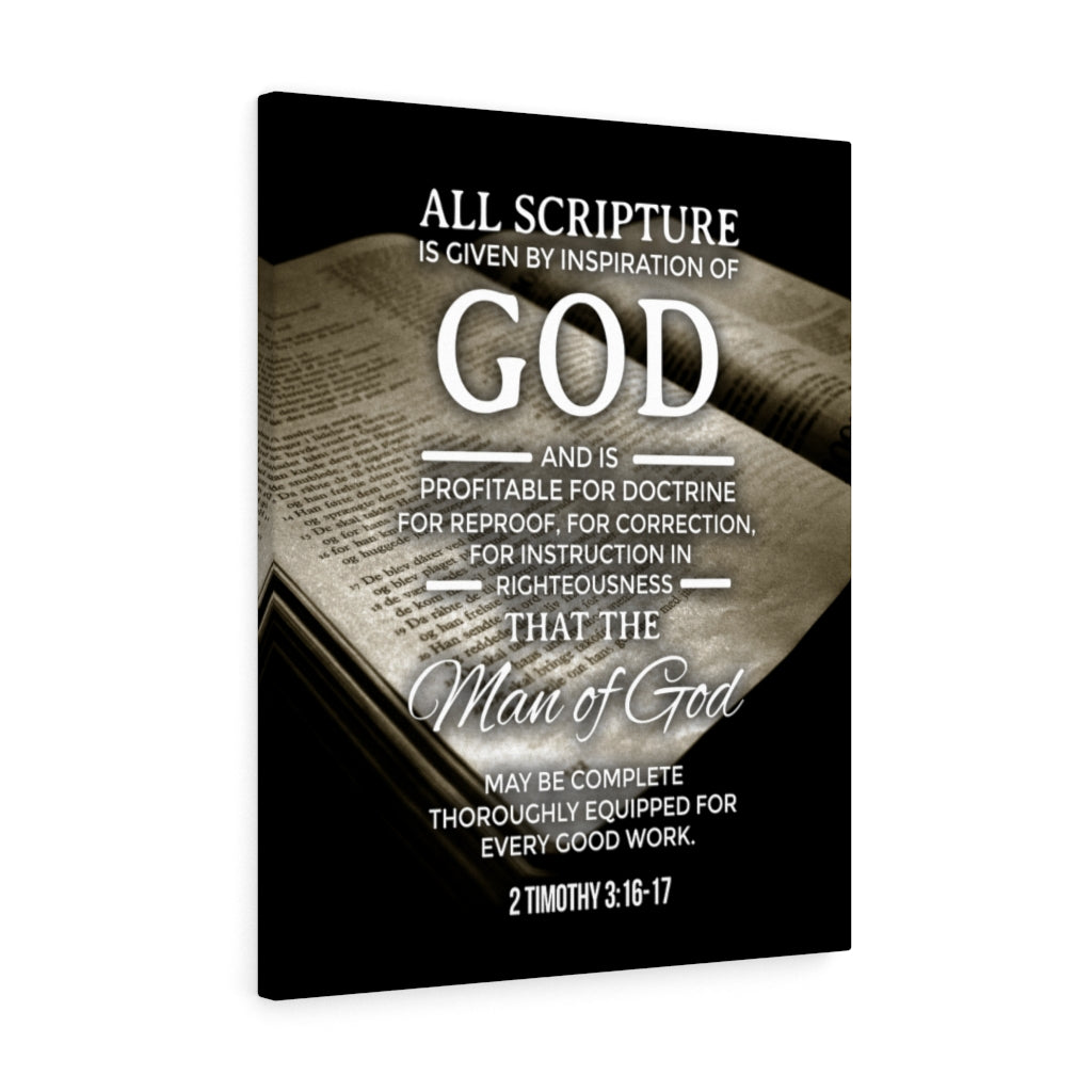 Scripture Walls Inspiration of God 2 Timothy 3:16-17 Christian Wall Art Bible Verse Print Ready to Hang - Express Your Love Gifts