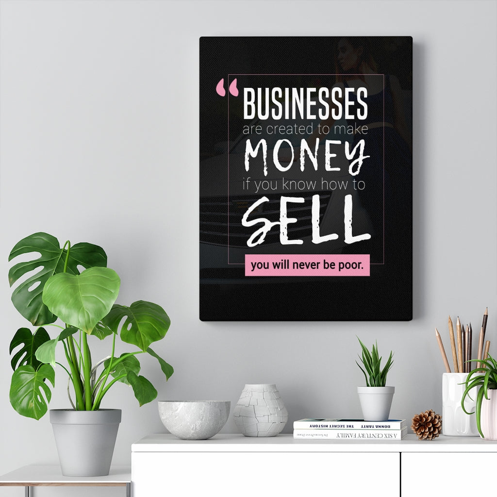 Inspirational Wall Art Top Salesman Motivation Wall Decor for Home Office Gym Inspiring Success Quote Print Ready to Hang - Express Your Love Gifts