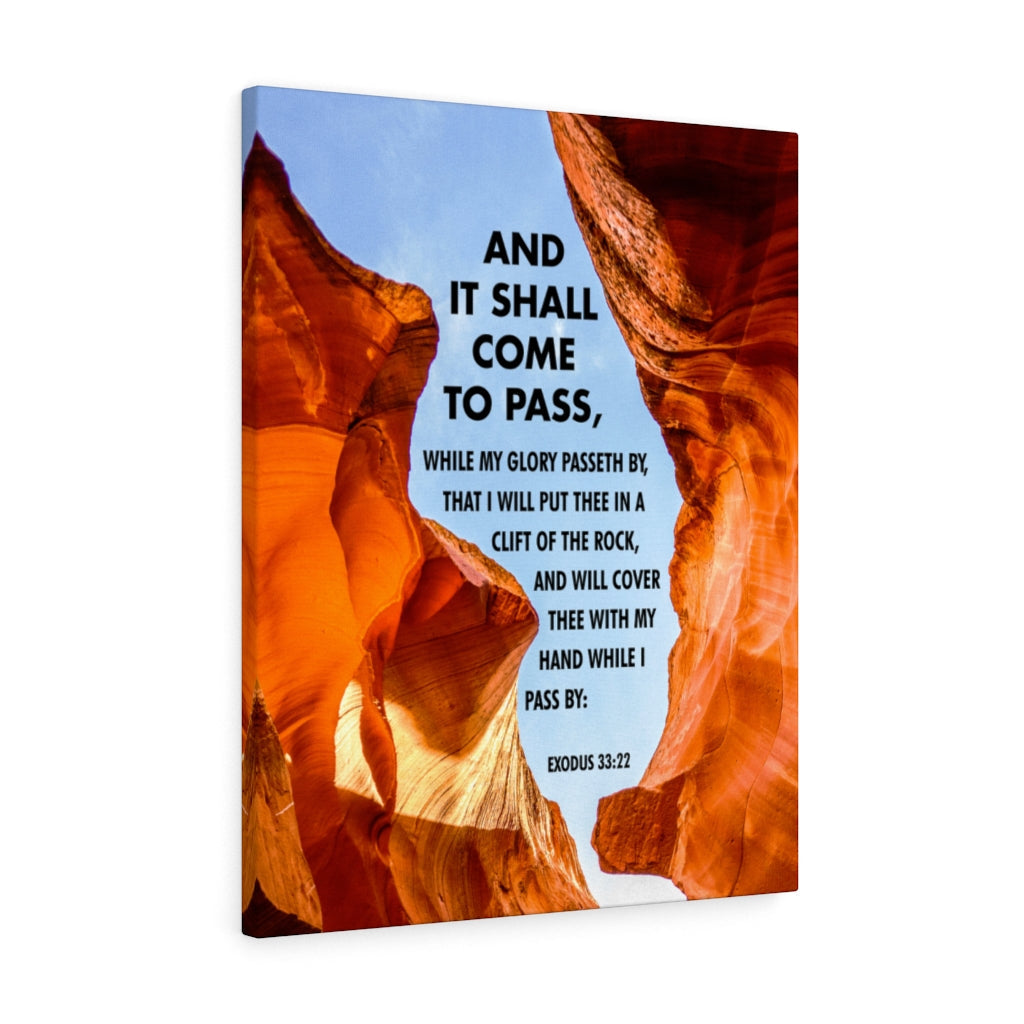 Scripture Walls It Shall Come to Pass Exodus 33:22 Christian Wall Art Bible Verse Print Ready to Hang - Express Your Love Gifts