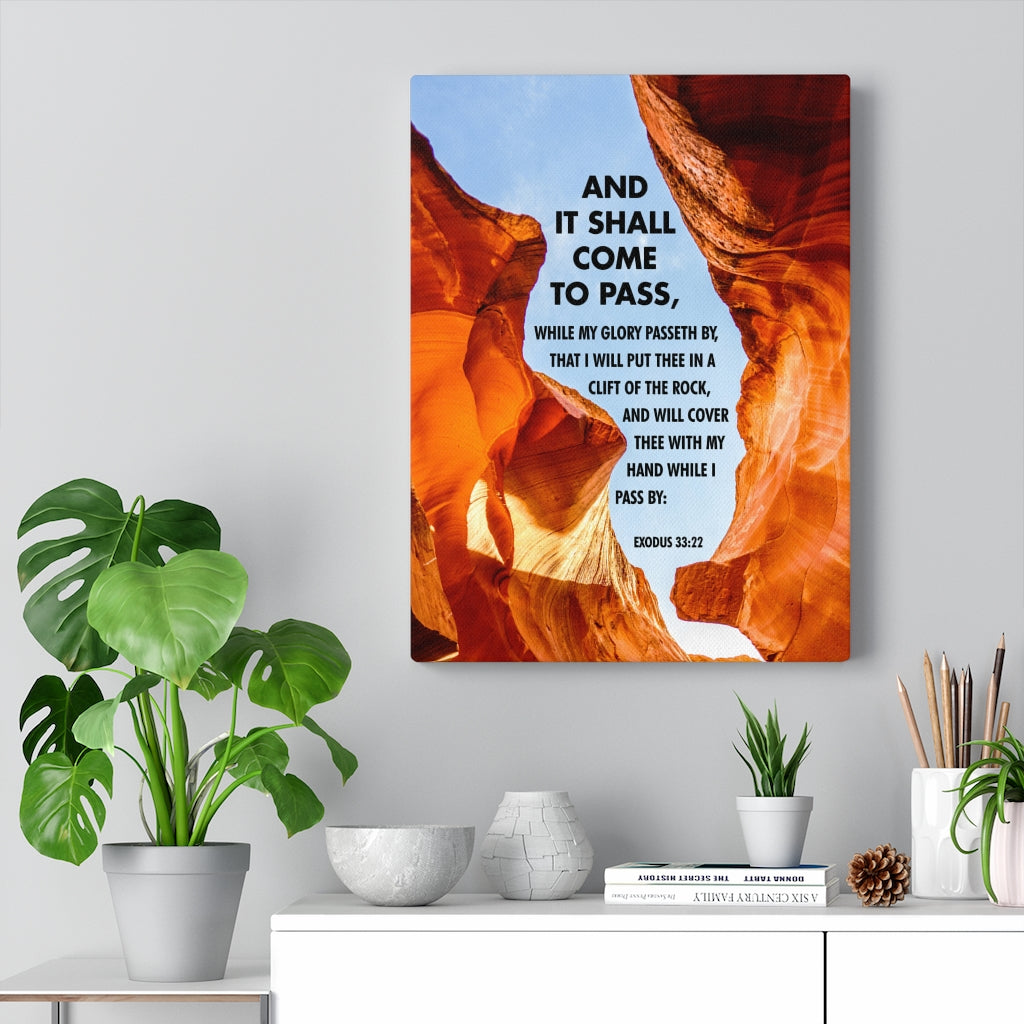 Scripture Walls It Shall Come to Pass Exodus 33:22 Christian Wall Art Bible Verse Print Ready to Hang - Express Your Love Gifts
