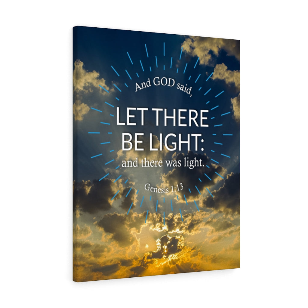 Scripture Walls Let There Be Light Genesis 1:13 Christian Wall Art Bible Verse Print Ready to Hang - Express Your Love Gifts