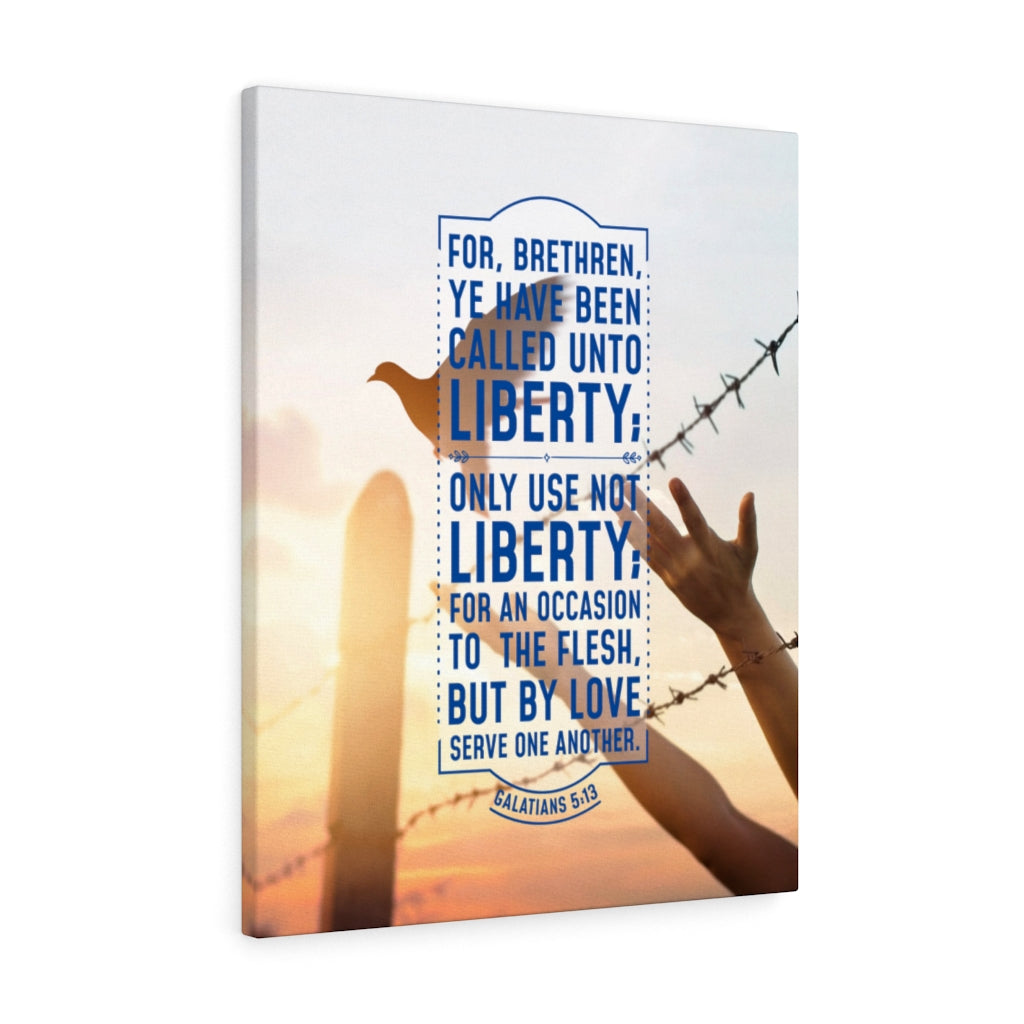 Scripture Walls Liberty Galatians 5:13 Christian Wall Art Bible Verse Print Ready to Hang - Express Your Love Gifts