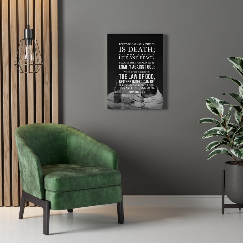 Scripture WallsLife and Peace Romans 8:6-8 Christian Home Decor Scripture Art - Express Your Love Gifts