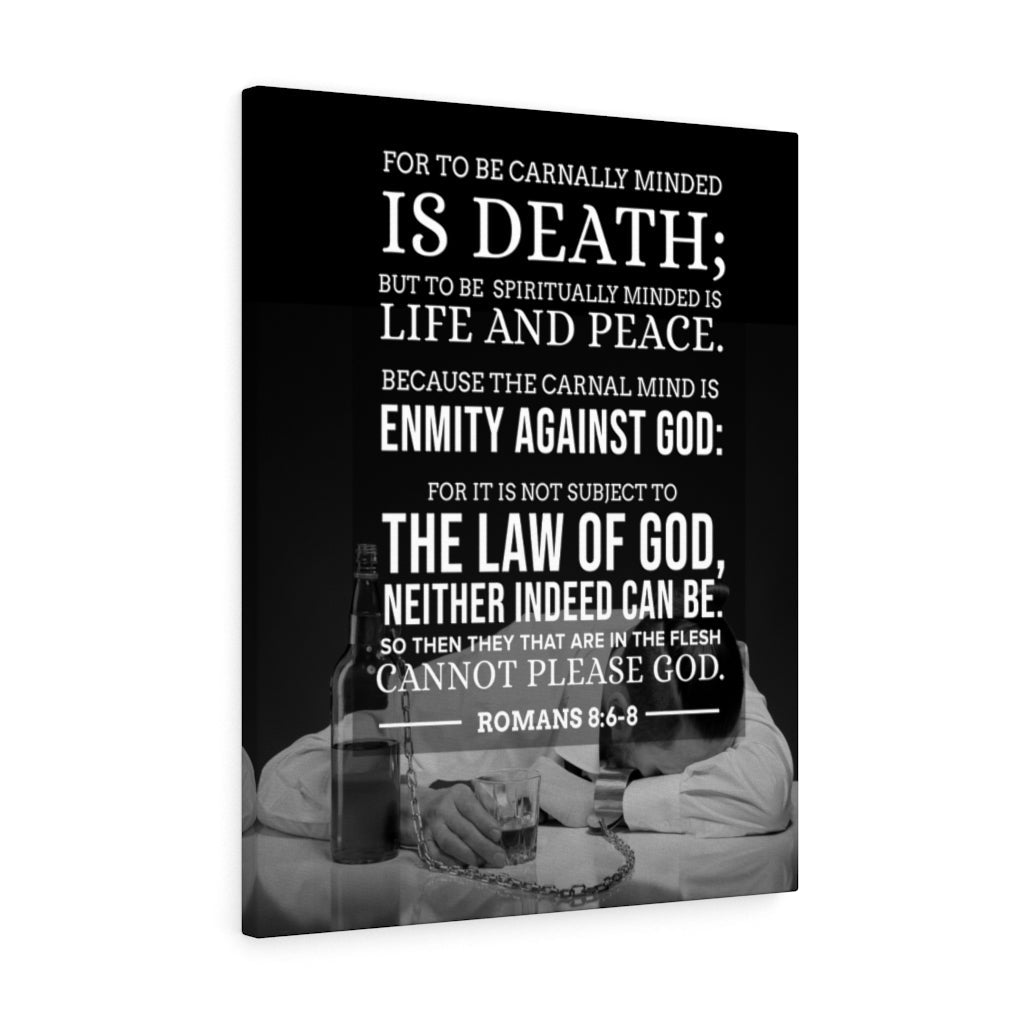 Scripture WallsLife and Peace Romans 8:6-8 Christian Home Decor Scripture Art - Express Your Love Gifts