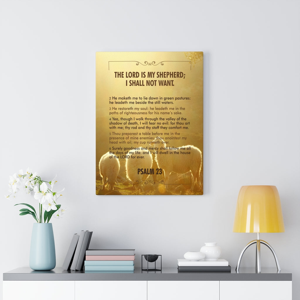 Scripture Walls Lord is my Shepherd Psalm 23 Christian Wall Art Bible Verse Print Ready to Hang - Express Your Love Gifts