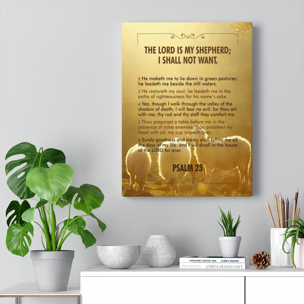 Scripture Walls Lord is my Shepherd Psalm 23 Christian Wall Art Bible Verse Print Ready to Hang - Express Your Love Gifts