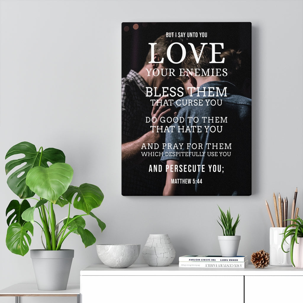 Scripture Walls Love Your Enemies Matthew 5:44 Christian Wall Art Bible Verse Print Ready to Hang - Express Your Love Gifts