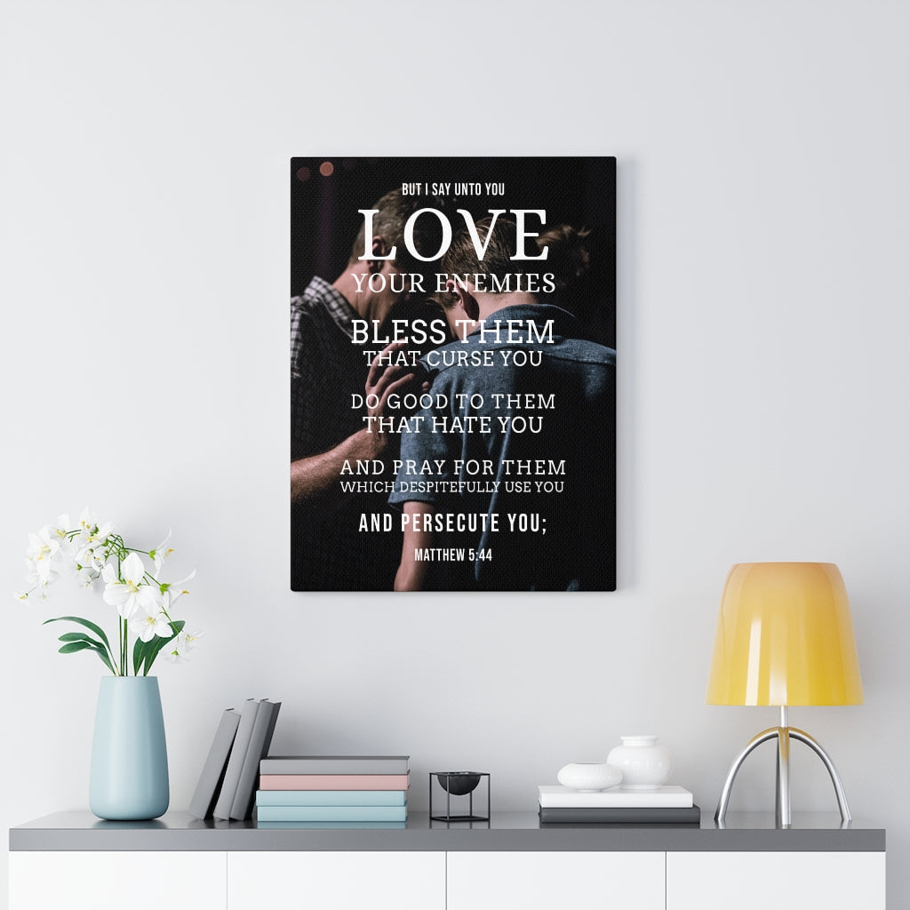 Scripture Walls Love Your Enemies Matthew 5:44 Christian Wall Art Bible Verse Print Ready to Hang - Express Your Love Gifts