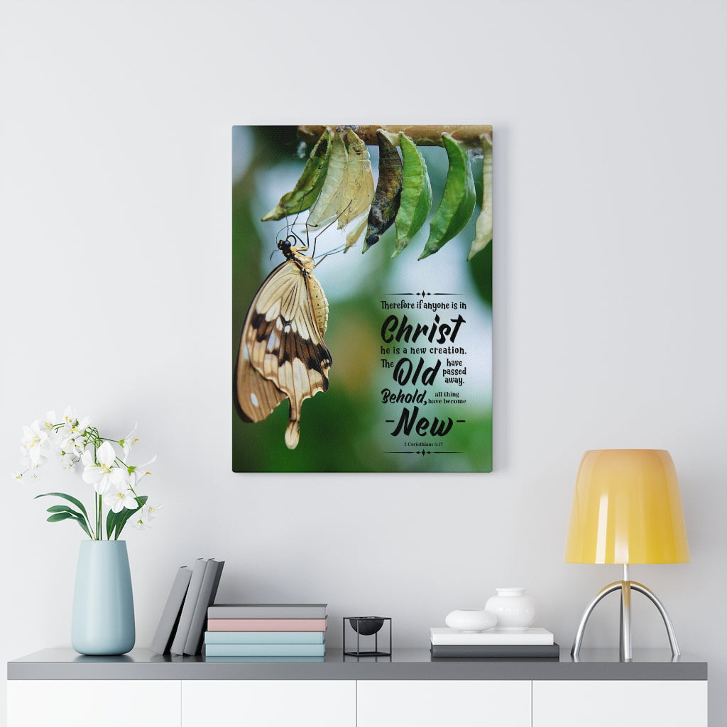 Scripture Walls New Creation 2 Corinthians 5:17 Christian Wall Art Bible Verse Print Ready to Hang - Express Your Love Gifts