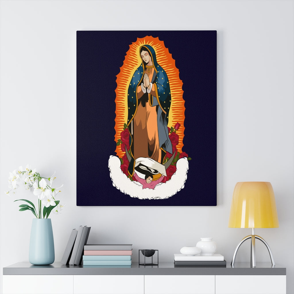 Our Lady of Guadalupe Nuestra Señora de Guadalupe Inspirational Wall Decor for Home Office Gym Inspiring Success Quote Print Ready to Hang Wall Art - Express Your Love Gifts