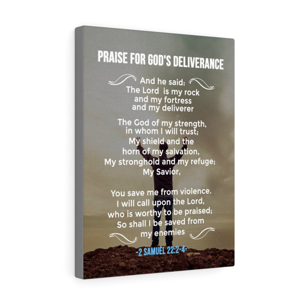 Scripture Walls Praise For God's Deliverance 2 Samuel 22:24 Christian Wall Art Bible Verse Print Ready to Hang - Express Your Love Gifts