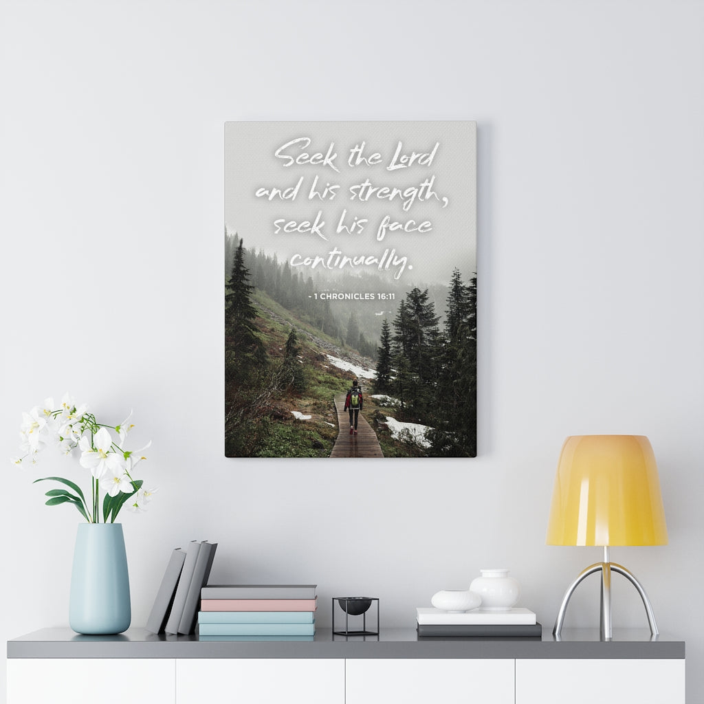 Scripture Walls Seek the Lord 1 Chronicles 16:11 Christian Wall Art Bible Verse Print Ready to Hang - Express Your Love Gifts