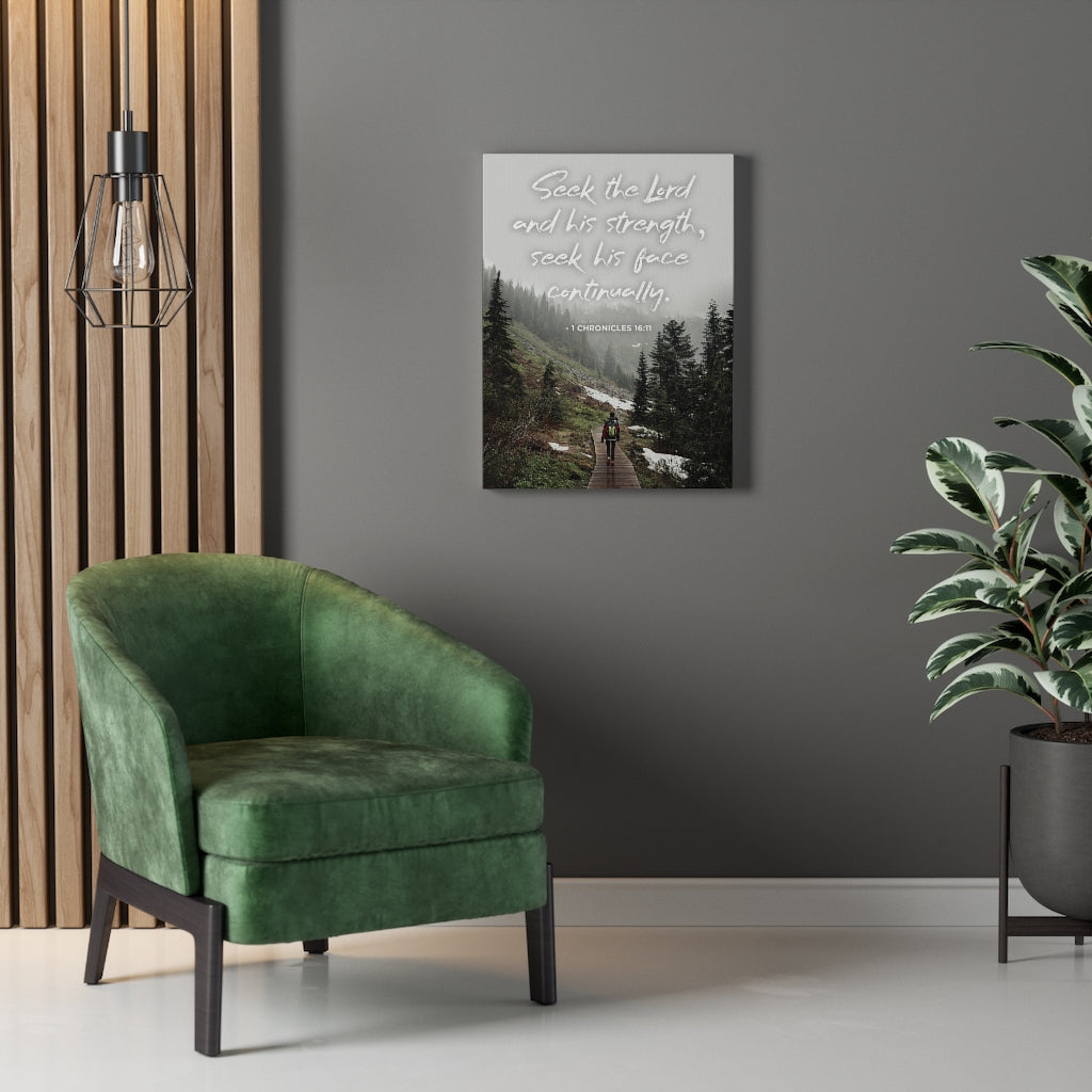 Scripture Walls Seek the Lord 1 Chronicles 16:11 Christian Wall Art Bible Verse Print Ready to Hang - Express Your Love Gifts